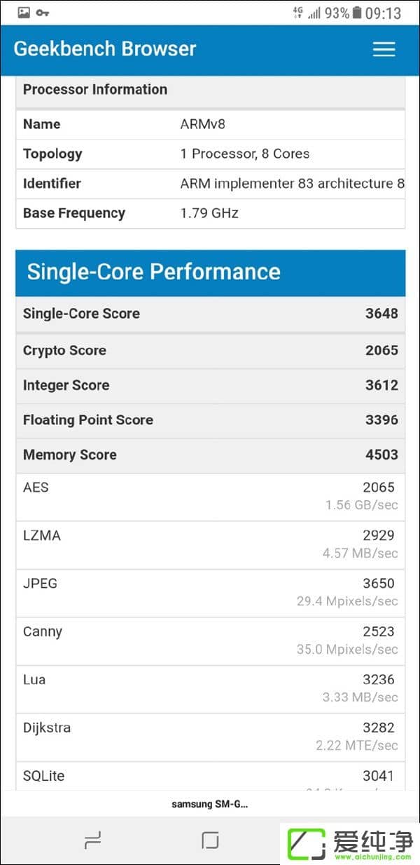 W(wng)Exynos 9810 Geekbenchֽܷ؈D