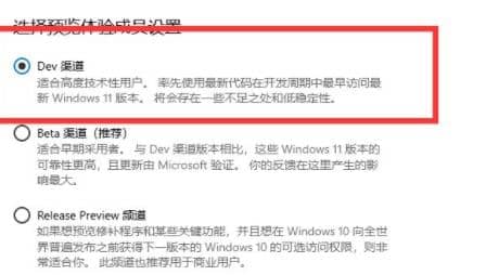 (g)Ñôͨ^(gu)DEV(j)Windows11